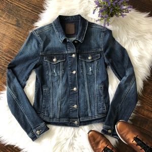 Articles of Society Distressed Denim Jean Jacket